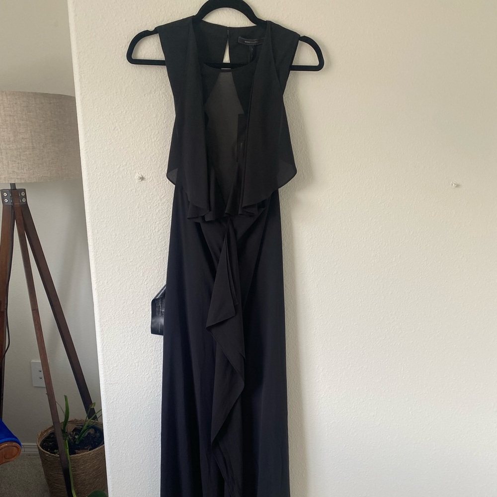 BCBG Max Azria women’s open back  evening dress.
